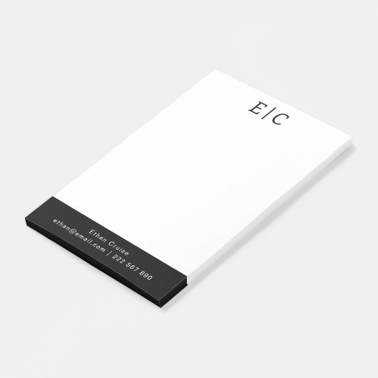 Professionele Eenvoudige Wit Post-it® Notes (Schuin)