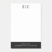 Professionele Eenvoudige Wit Post-it® Notes (Voorkant)