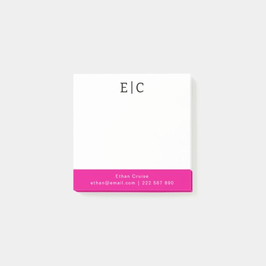 Professionele Eenvoudige Wit Post-it® Notes (Voorkant)