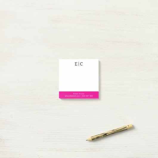 Professionele Eenvoudige Wit Post-it® Notes (Op bureau)