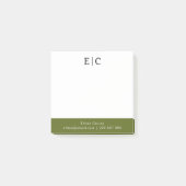 Professionele Eenvoudige Wit Post-it® Notes (Voorkant)