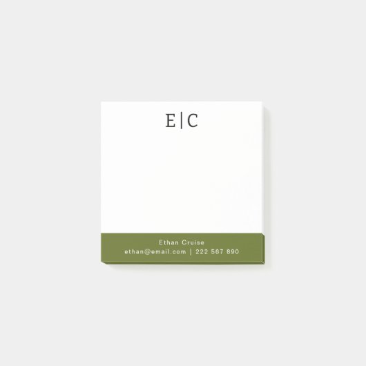 Professionele Eenvoudige Wit Post-it® Notes (Voorkant)