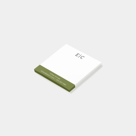 Professionele Eenvoudige Wit Post-it® Notes (Schuin)