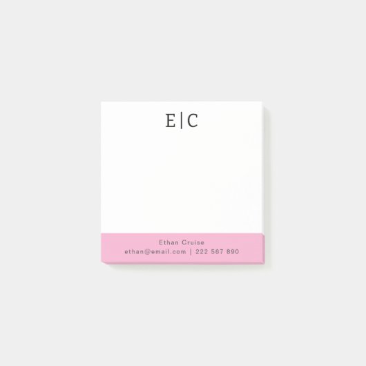 Professionele Eenvoudige Wit Post-it® Notes (Voorkant)