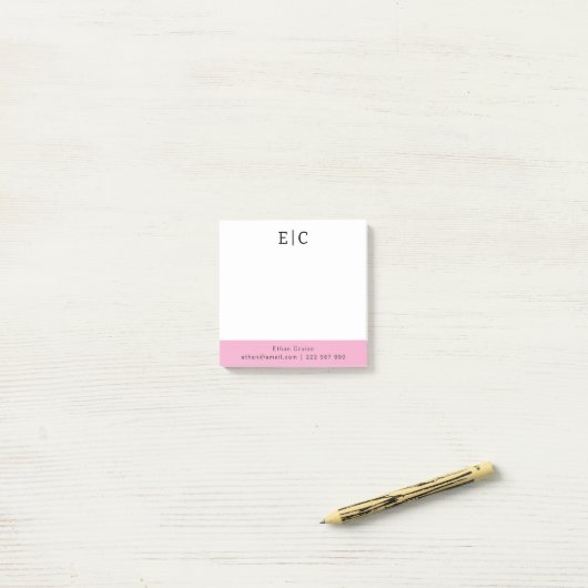 Professionele Eenvoudige Wit Post-it® Notes (Op bureau)