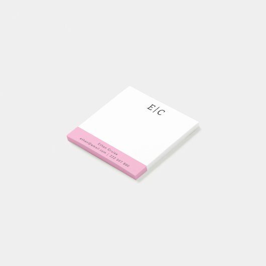 Professionele Eenvoudige Wit Post-it® Notes (Schuin)