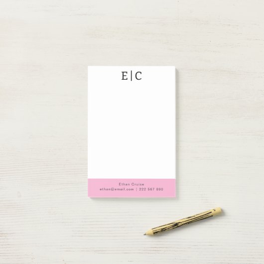 Professionele Eenvoudige Wit Post-it® Notes (Op bureau)