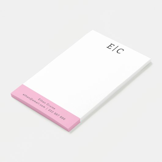 Professionele Eenvoudige Wit Post-it® Notes (Schuin)