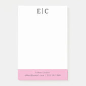 Professionele Eenvoudige Wit Post-it® Notes (Voorkant)
