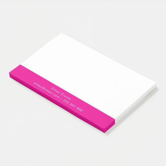 Professionele Eenvoudige Wit Post-it® Notes (Schuin)