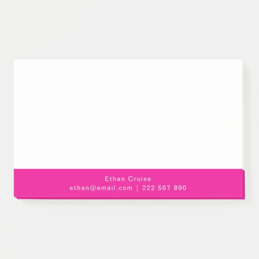 Professionele Eenvoudige Wit Post-it® Notes (Voorkant)