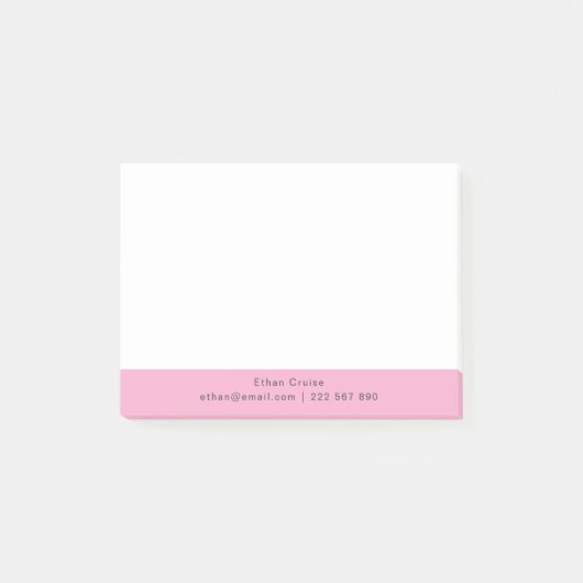 Professionele Eenvoudige Wit Post-it® Notes (Voorkant)
