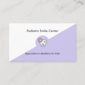 Professionele eenvoudige zachte lavendel kinderen  visitekaartje (Voorkant)