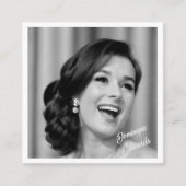 Professionele Eenvoudige Zwart Wit Foto Sociale Me Vierkante Visitekaartje (Voorkant)