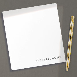 Professionele, eenvoudige zwarte minimalist notitieblok