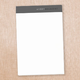 Professionele, eenvoudige zwarte minimalist post-it® notes