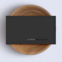 Professionele, eenvoudige zwarte minimalist