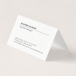 Professionele effen minimalistische moderne matte visitekaartje