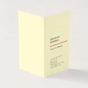 Professionele effen minimalistische moderne trendy visitekaartje