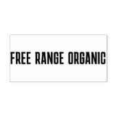 Professionele Ei Karton Stamp FREE RANGE BIOLOGISC Rubberstempel (Afrduk)