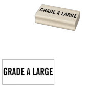 Professionele Ei Karton Stamp GRADE A LARGE Rubberstempel (Gestempeld)