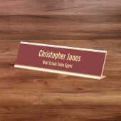 Professionele Elegant Classy Kantoor Executive Tit Bureau Naambordje