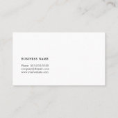 Professionele Elegant Consultant Visitekaartje (Achterkant)