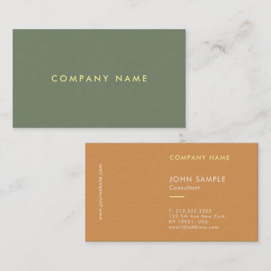 Professionele Elegant Eenvoudig Ontwerp Sjabloon L Visitekaartje (Voorkant / Achterkant)