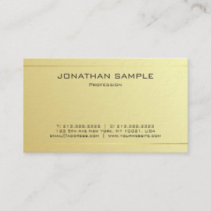 Professionele Elegant Gold Look minimalistische lu Visitekaartje