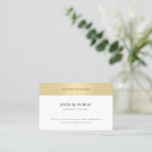 Professionele Elegant Gold Look Minimalistische Sj Visitekaartje (Staand voorkant)