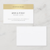 Professionele Elegant Gold Look Minimalistische Sj Visitekaartje (Voorkant / Achterkant)