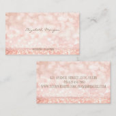 Professionele elegant modern Glitter Bokeh Visitekaartje (Voorkant / Achterkant)