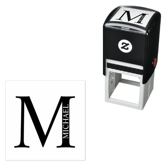 Professionele Elegant Persoonlijk Monogram Zelf-in Zelfinktende Stempel (In situ)