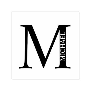 Professionele Elegant Persoonlijk Monogram Zelf-in Zelfinktende Stempel