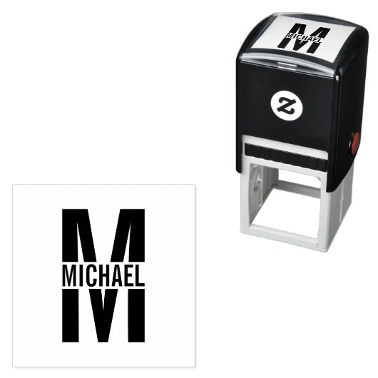 Professionele Elegant Persoonlijk Monogram Zelf-in Zelfinktende Stempel (In situ)
