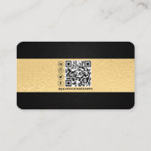 Professionele Elegant Real Estate Agent Foto Visitekaartje (Achterkant)