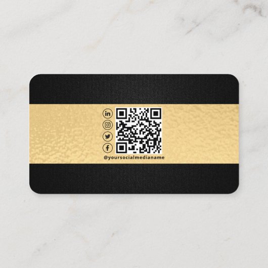 Professionele Elegant Real Estate Agent Foto Visitekaartje (Achterkant)