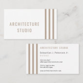 Professionele elegante architect ontwerper moderne visitekaartje (Voorkant / Achterkant)