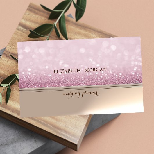 Professionele Elegante Chique Glitterende Bokeh Visitekaartje