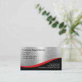 Professionele Elegante Computerreparatie QR-Code Visitekaartje (Staand voorkant)