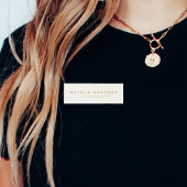 Professionele Elegante Cream Gouden Magnetische Me Naambadge