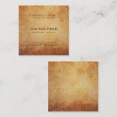 Professionele Elegante Creatieve Antic Look Luxe Vierkante Visitekaartje (Voorkant / Achterkant)
