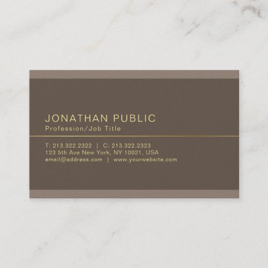 Professionele Elegante Creatieve Parel Afwerking L Visitekaartje (Voorkant)