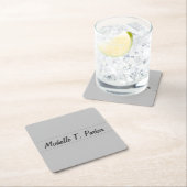 Professionele elegante duidelijke minimalistische  kartonnen onderzetters (Insitu)