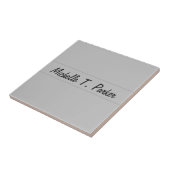 Professionele elegante duidelijke minimalistische tegeltje (Zijkant)