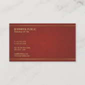 Professionele Elegante Duidelijke Parel beëindigt  Visitekaartje (Achterkant)