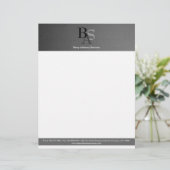 Professionele elegante, eenvoudige briefhoofd (Staand voorkant)