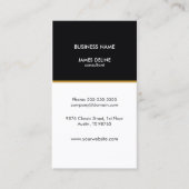 Professionele Elegante Eenvoudige Consultant Visitekaartje (Voorkant)