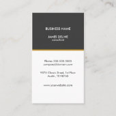 Professionele Elegante Eenvoudige Consultant Visitekaartje (Voorkant)