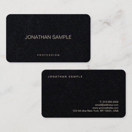 Professionele Elegante Eenvoudige Creatieve Luxe Visitekaartje (Voorkant / Achterkant)